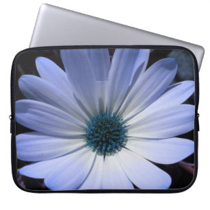 Blue Daisy Flower Laptop Bag