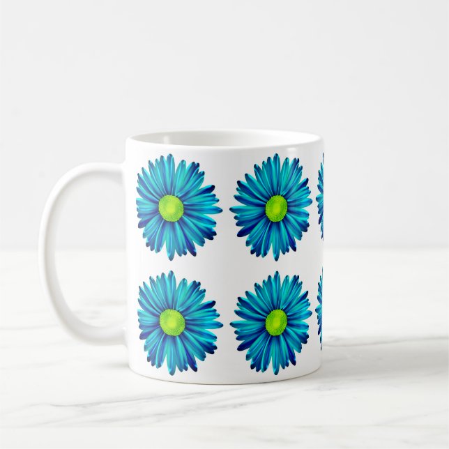 Blue Daisy Mug (Left)