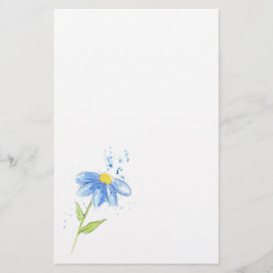 Blue Daisy Stationery