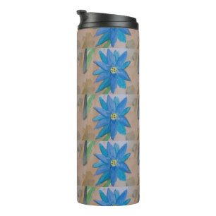 Blue Daisy Thermal Tumbler
