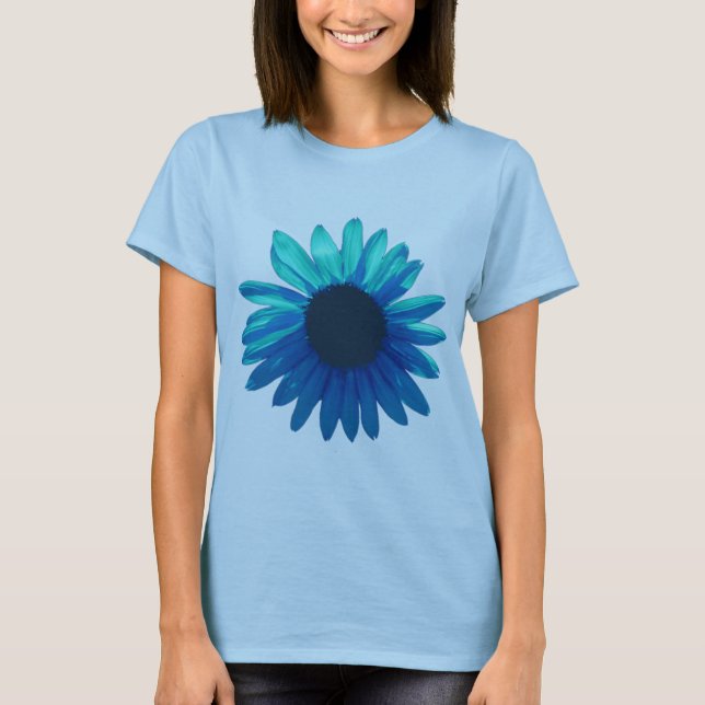 Blue Daisy Tie Dye Shirt (Front)