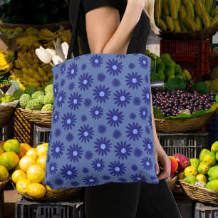 Blue Daisy  Tote Bag