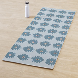 Blue Daisy Yoga Mat