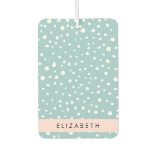Blue Dalmatian Spots, Dalmatian Dots, Your Name Car Air Freshener