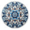 Blue Damask Fleur Mandala