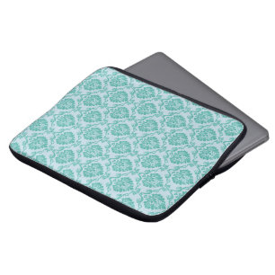 Blue Damask Laptop Sleeve