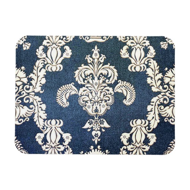 blue damask magnet (Horizontal)