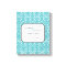 Blue damask wedding quote personalised canvas art