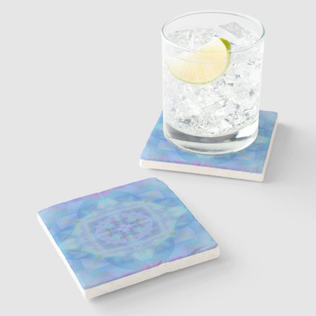 Blue Dancer Stone Coaster (Side)