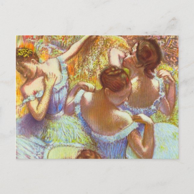 Blue Dancers by Edgar Degas Postcard (Front)