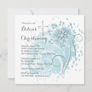 Blue Dandelion Invitation