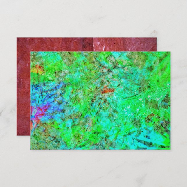 Blue darkness abstract invitation,Abstract blue In Invitation (Front/Back)