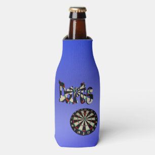 Blue Darts Logo Dartboard Design, Bottle Cooler
