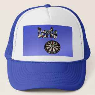 Blue Darts Logo Dartboard Design, Trucker Hat