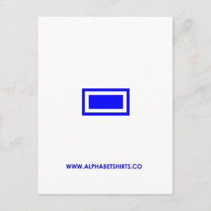 Blue Dash Postcard