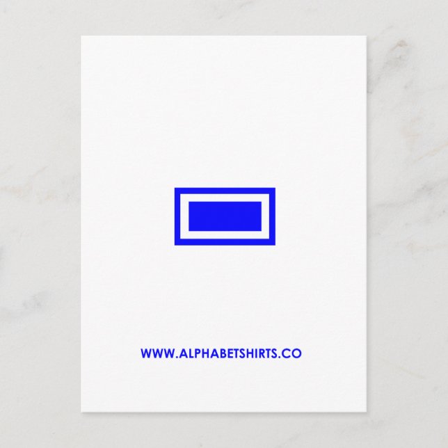 Blue Dash Postcard (Front)