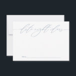 Blue Date Night Ideas Newlywed Keepsake Card<br><div class="desc">These beautifully designed cards offer a unique way for wedding guests to share their favourite date night ideas with the bride and groom. Ideal for adding a personal touch to your special day, these cards ensure cherished keepsakes for the happy couple. Perfect for wedding receptions, bridal showers, and engagement parties....</div>