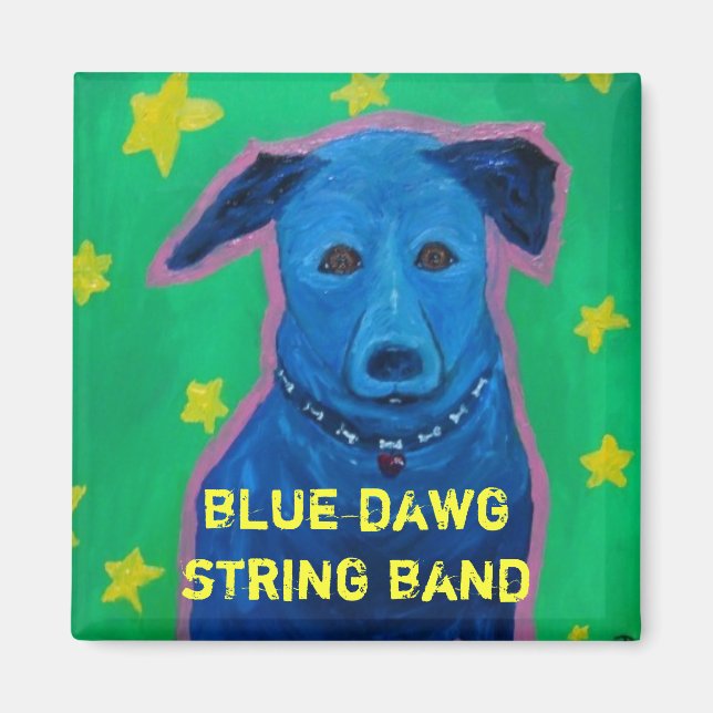 Blue Dawg String Band Magnet (Front)