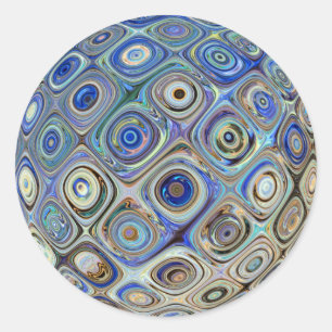 blue deco stickers