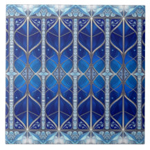 Blue Decorative Ceramic Tile