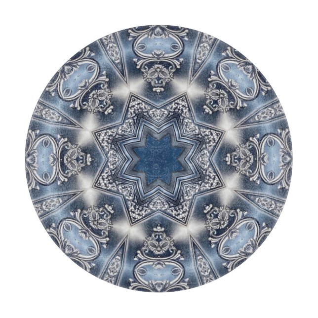 Blue Decorative Cutting Board (Front)