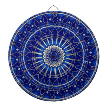 Blue Decorative Dartboard