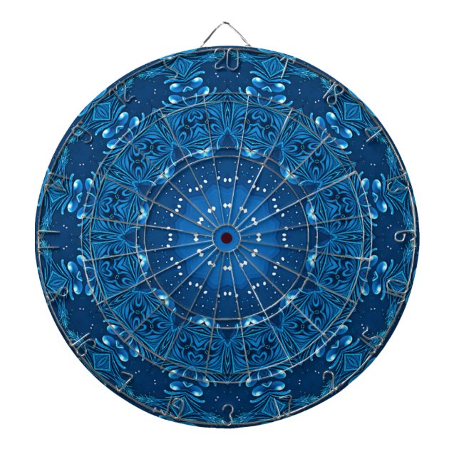 Blue Decorative Dartboard (Front)