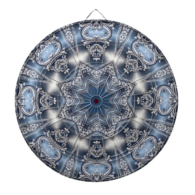 Blue Decorative Dartboard (Front)