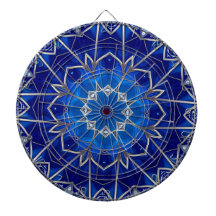 Blue Decorative Dartboard