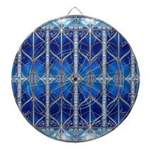 Blue Decorative Dartboard