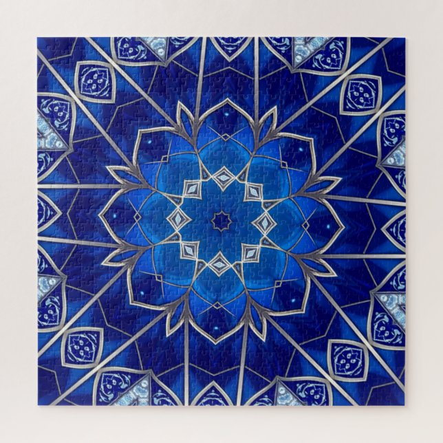 Blue Decorative Jigsaw Puzzle (Vertical)