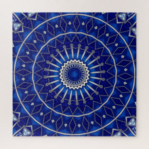 Blue Decorative Jigsaw Puzzle