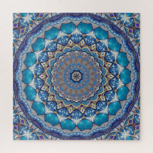 Blue Decorative Jigsaw Puzzle