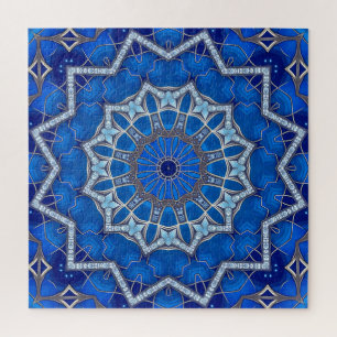 Blue Decorative Jigsaw Puzzle