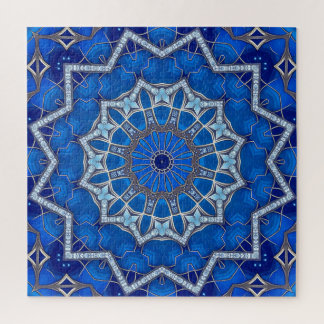 Blue Decorative Jigsaw Puzzle