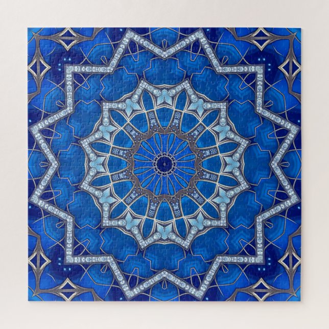 Blue Decorative Jigsaw Puzzle (Vertical)