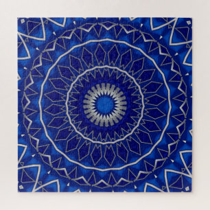 Blue Decorative Jigsaw Puzzle