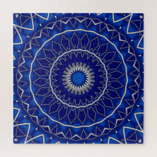 Blue Decorative Jigsaw Puzzle