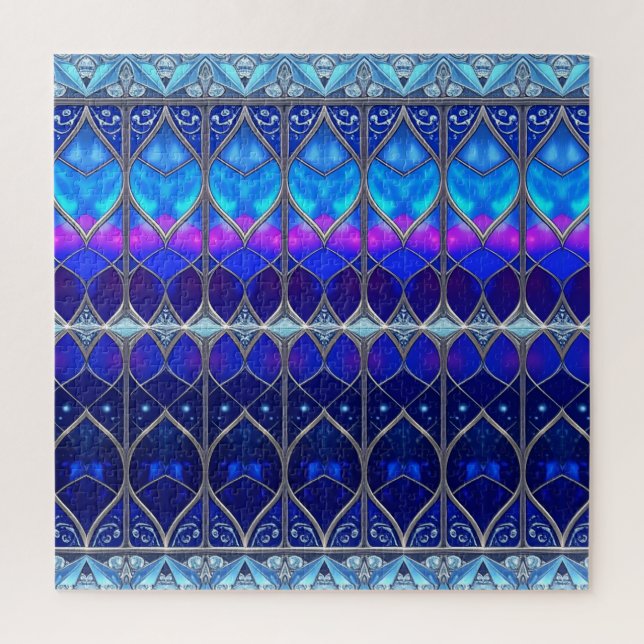 Blue Decorative Jigsaw Puzzle (Vertical)
