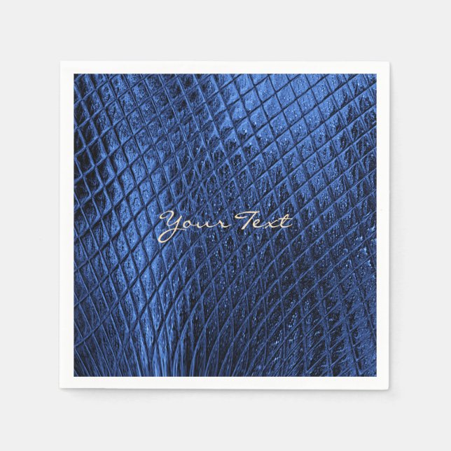 Blue Decorative Modern Napkins (Front)