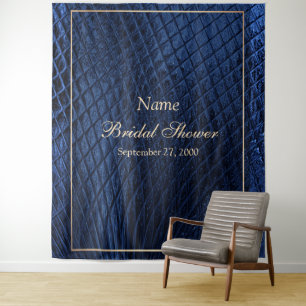 Blue Decorative Modern Photo Backdrop Tapestry