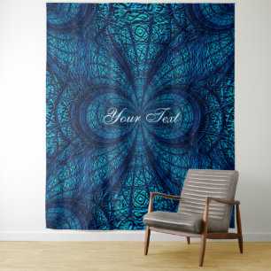 Blue Decorative Modern Photo Backdrop Tapestry