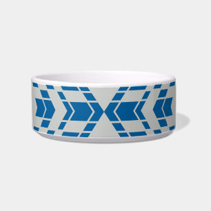 Blue, decorative, modern, trendy, cool geometric bowl