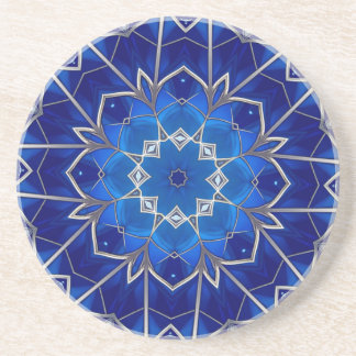 Blue Decorative Sandstone Coaster
