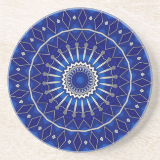 Blue Decorative Sandstone Coaster