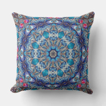 Blue Decorative Throw Pillow