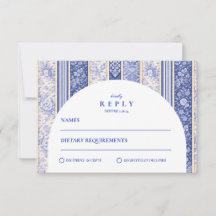 Blue Delft Tile Patchwork Wedding