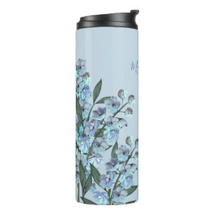 Blue Delphinium Thermal Tumbler