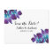 Blue Dendrobium Orchid Wedding Save the Date