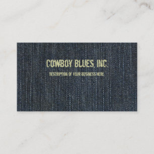 Blue Denim Business Card